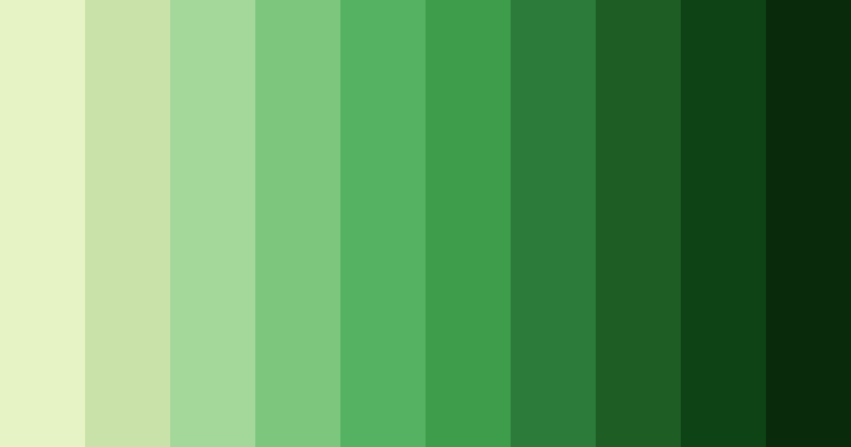 Download green spring color palette PNG image (landscape)