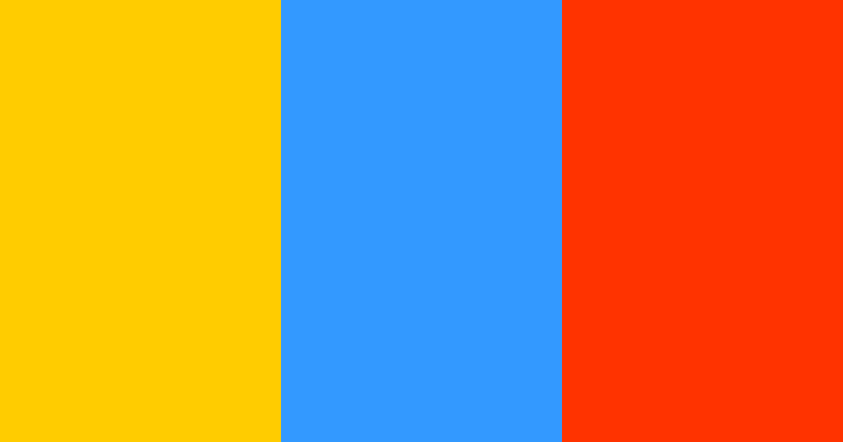 Download vibrant trio color palette PNG image (landscape)