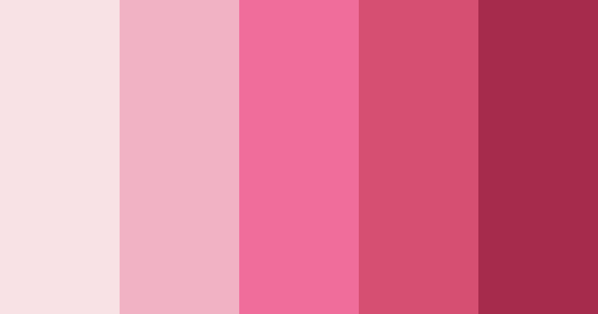 Download pink blossom color palette PNG image (landscape)