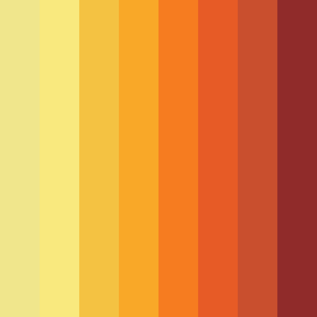 Download golden autumn ember color palette PNG image (square)