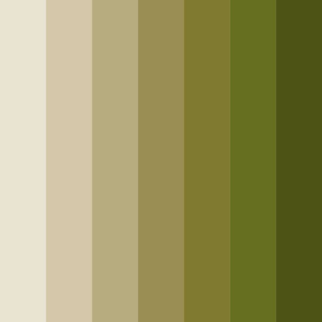 Download mossy meadow dream color palette PNG image (square)