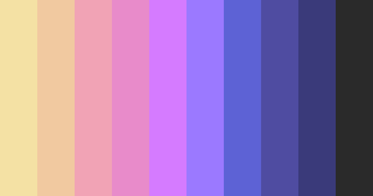 Download vibrant purple color palette PNG image (landscape)
