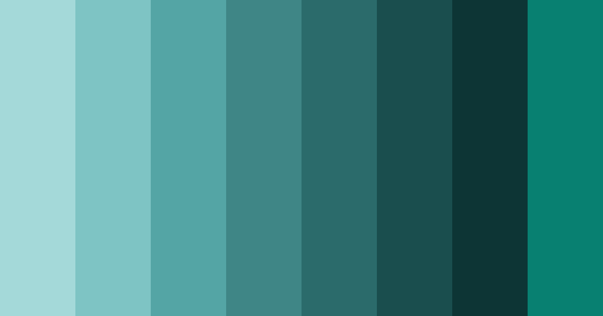 Download teal ocean color palette PNG image (landscape)