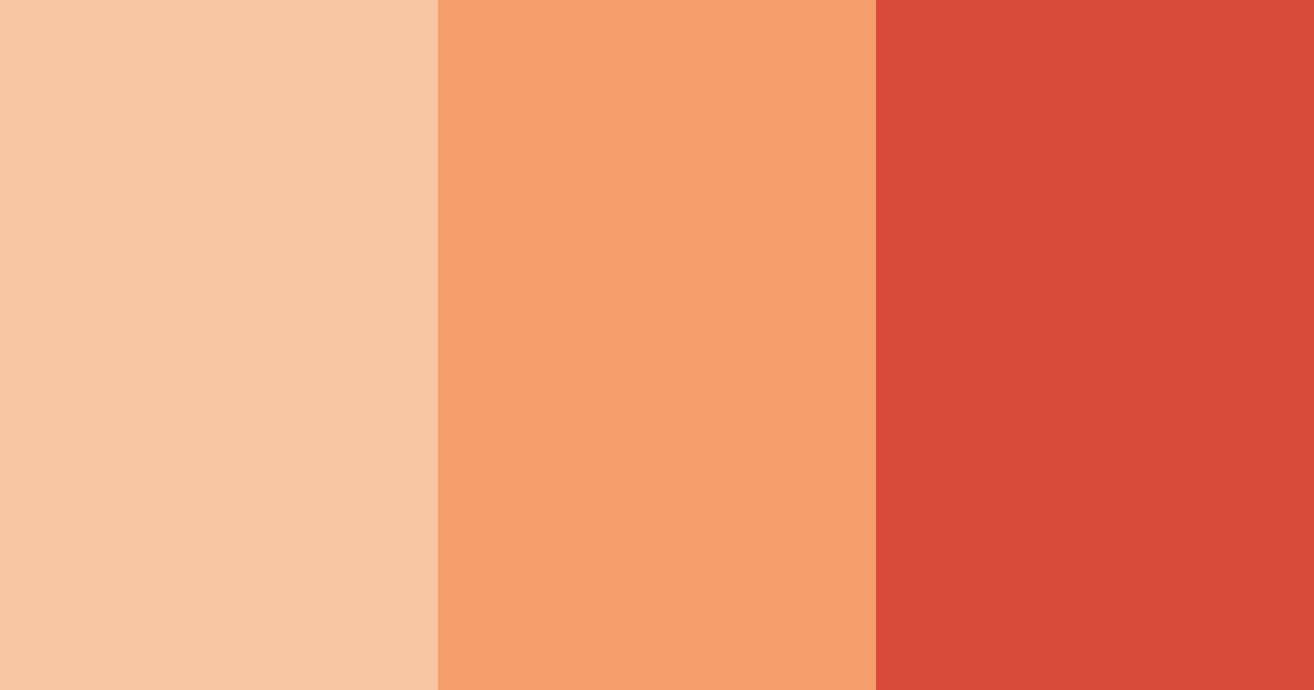 Download warm coral color palette PNG image (landscape)