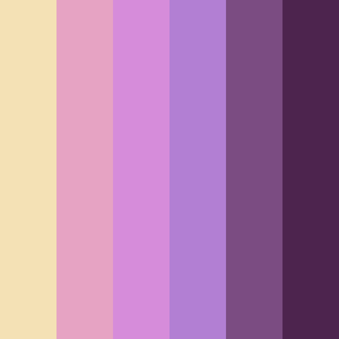 Download shades of purple color palette PNG image (square)