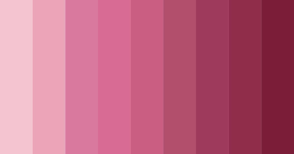 Download blushing blooms color palette PNG image (landscape)