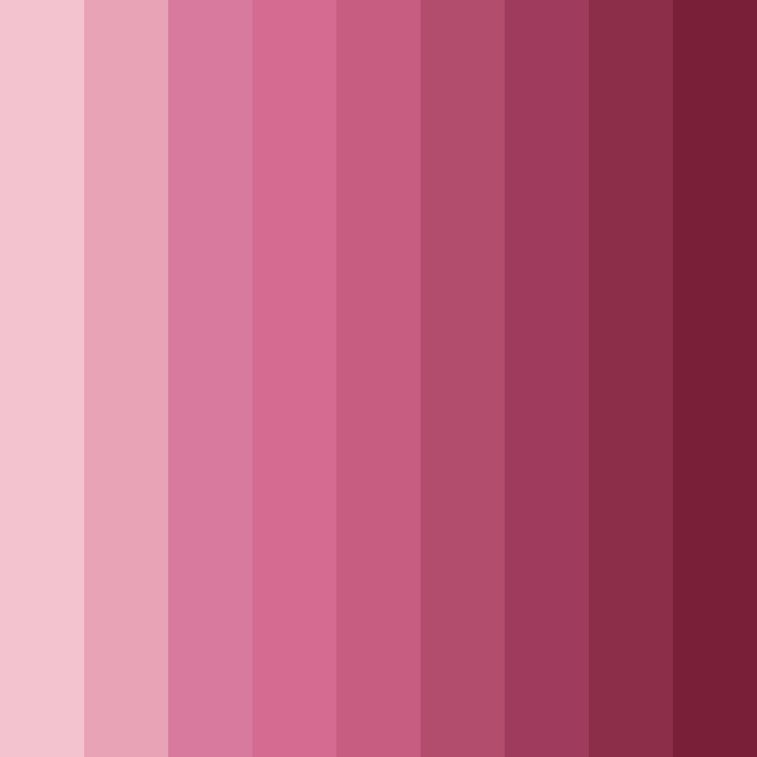 Download blushing blooms color palette PNG image (square)