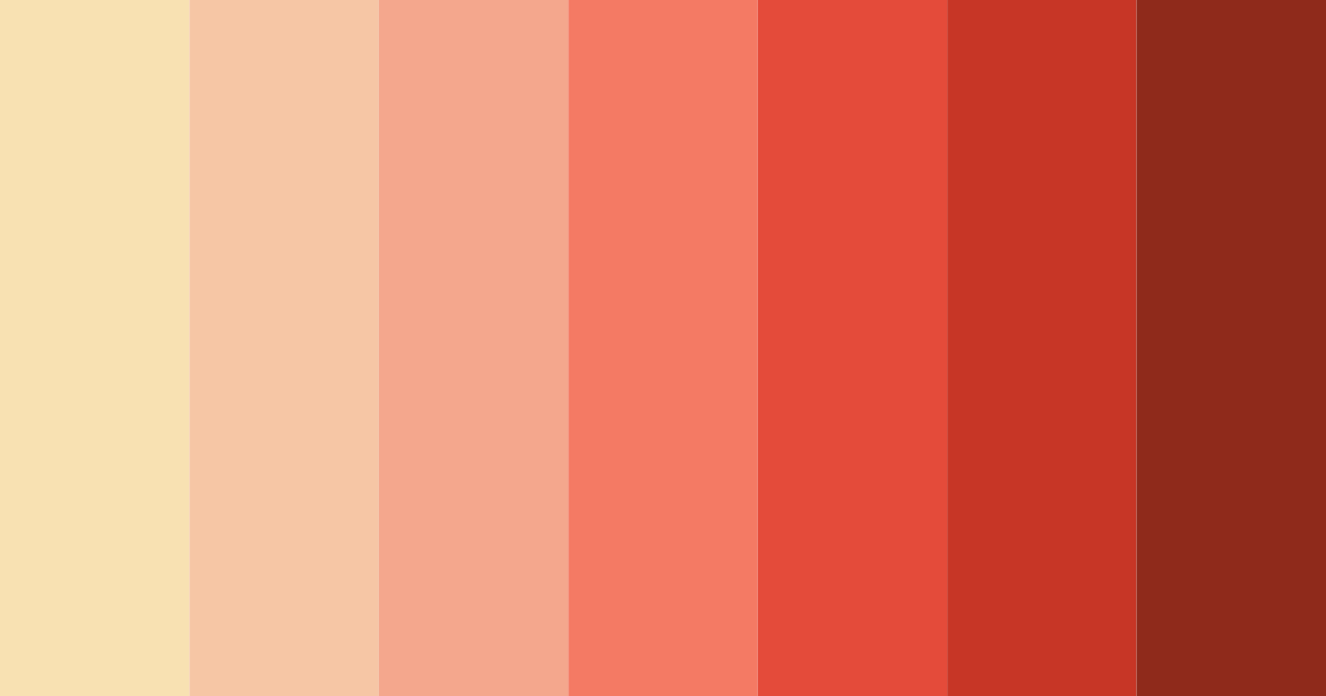 Download warm ember sunset color palette PNG image (landscape)