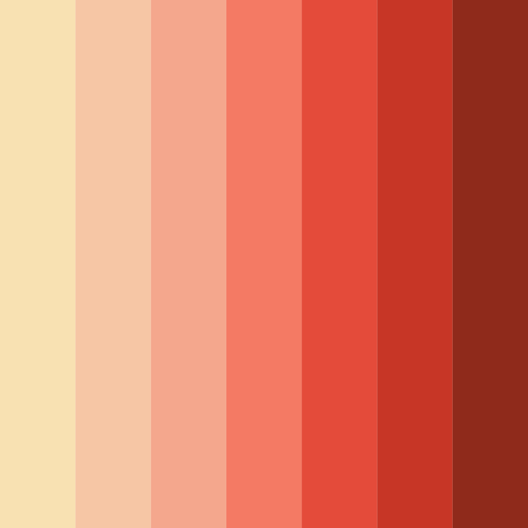 Download warm ember sunset color palette PNG image (square)