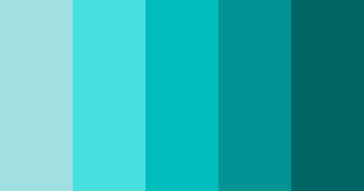 Download neon turquoise color palette PNG image (landscape)