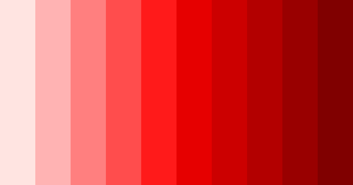 Download shades of pinkish red color palette PNG image (landscape)