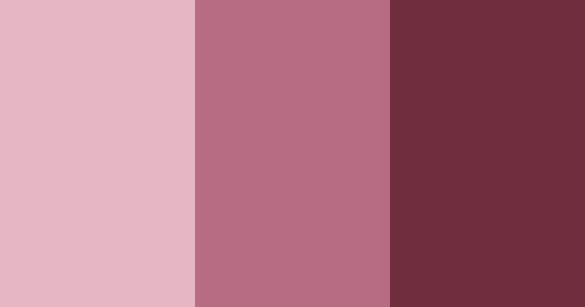 Download rosy wine color palette PNG image (landscape)