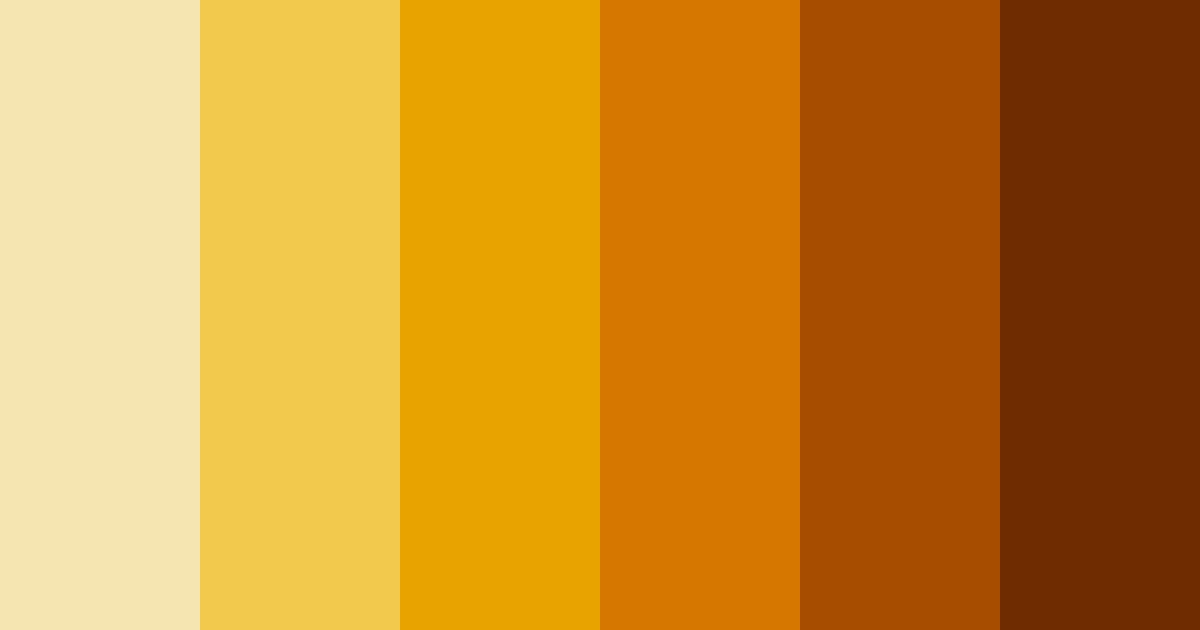 Download golden ember tones color palette PNG image (landscape)