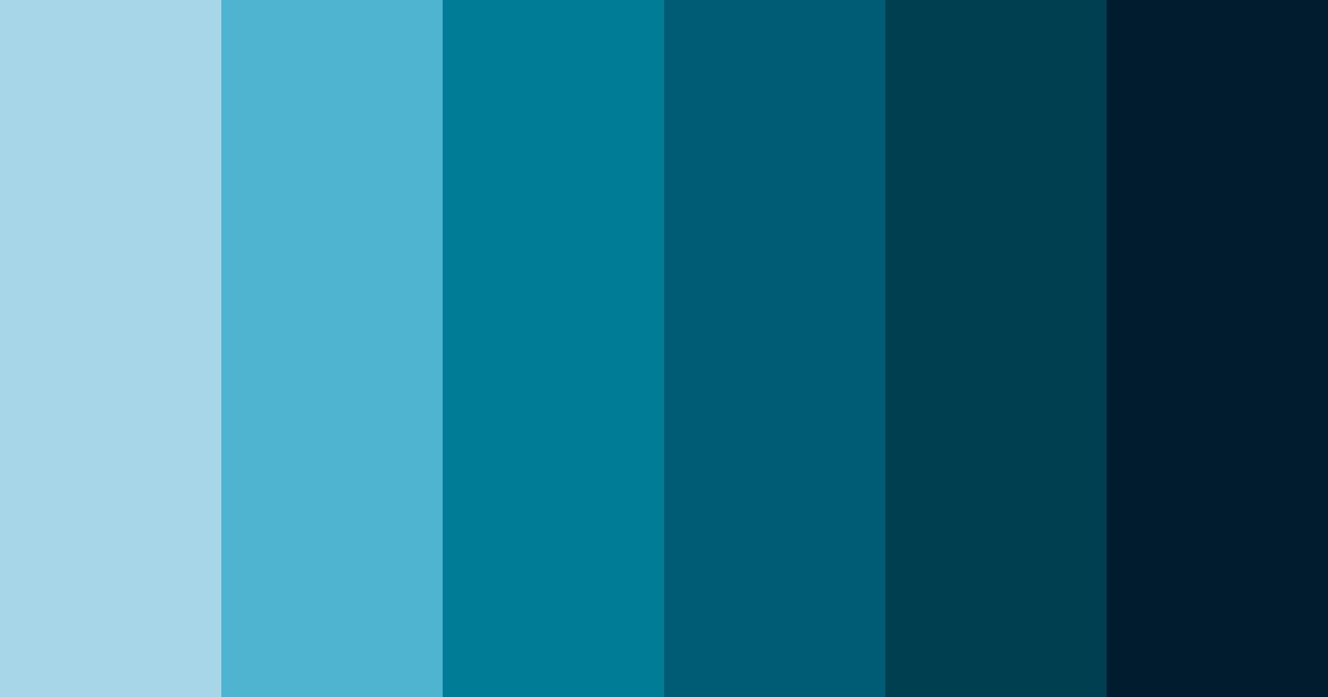 Download blue graph color palette PNG image (landscape)