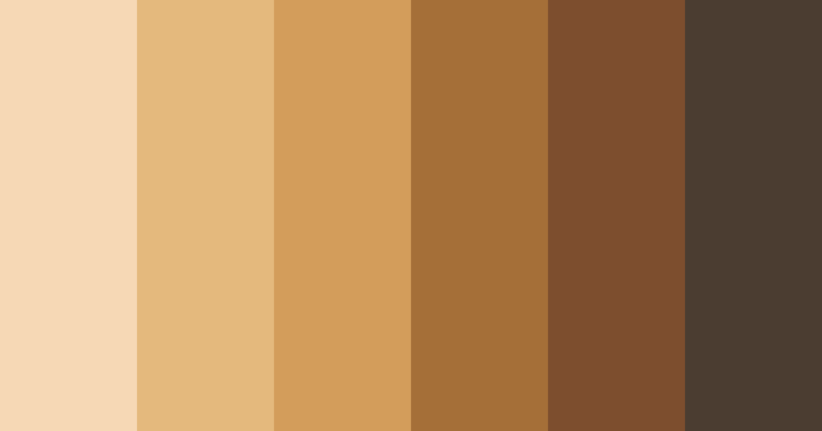 Download brown biscuit color palette PNG image (landscape)