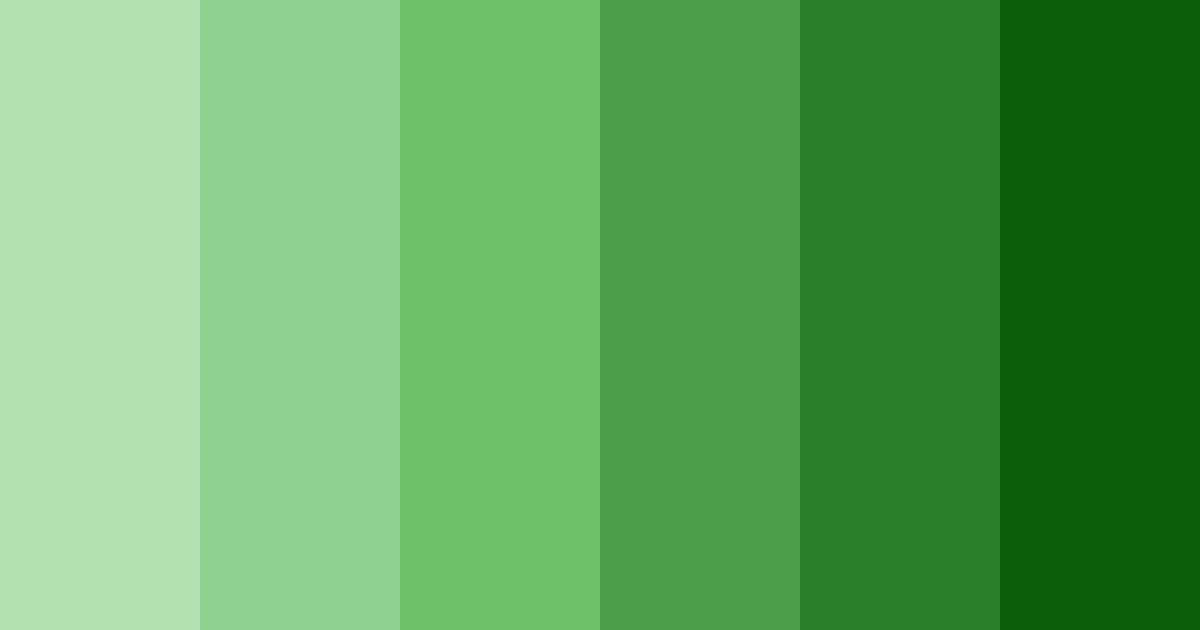 Download dark green shades color palette PNG image (landscape)