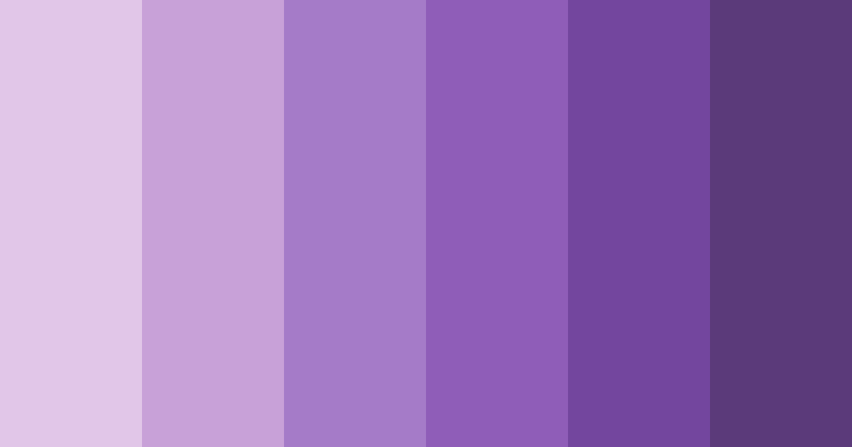 Download shades of purple color palette PNG image (landscape)