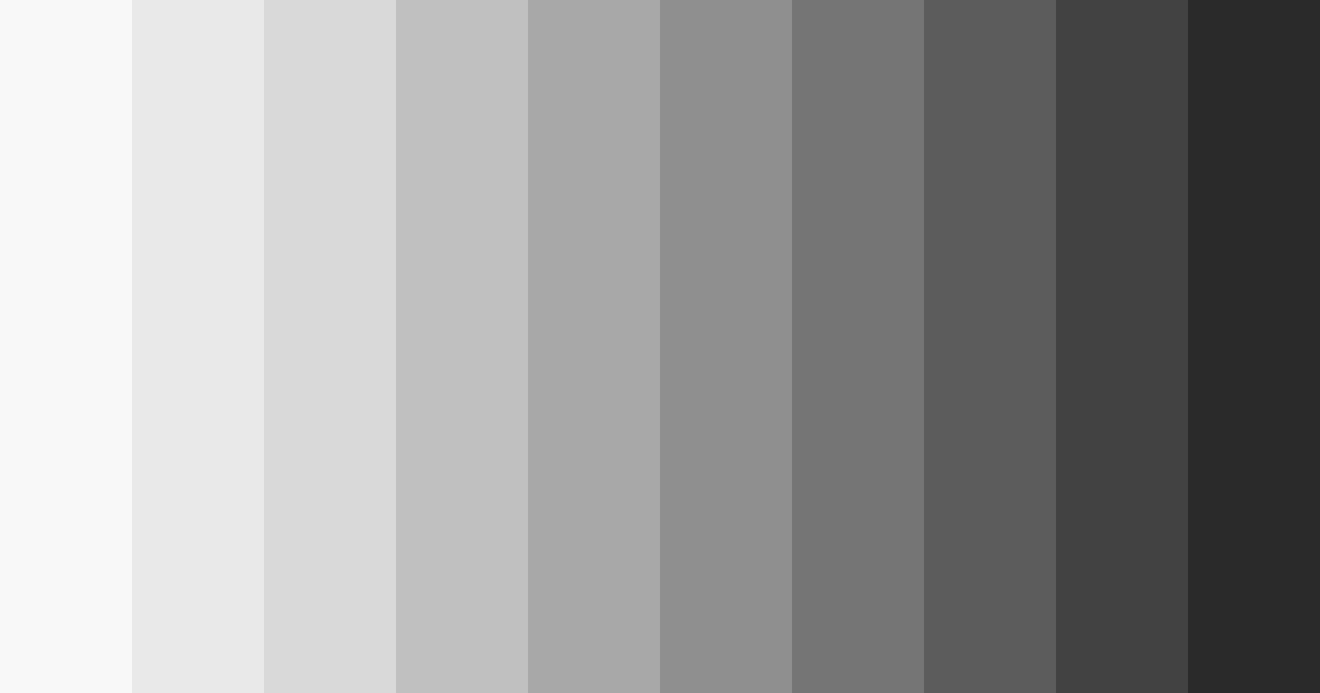 Download shades of whispering grey color palette PNG image (landscape)