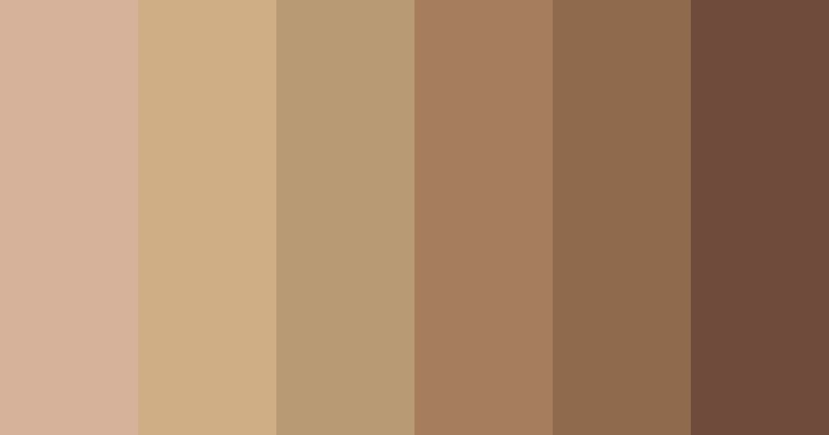 Download light brown shades color palette PNG image (landscape)
