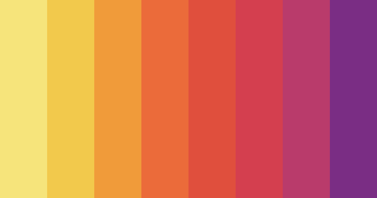 Download shades of yellow and red color palette PNG image (landscape)