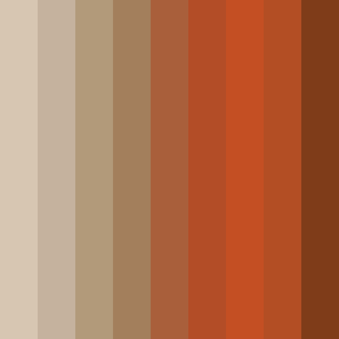 Download earthy embrace color palette PNG image (square)