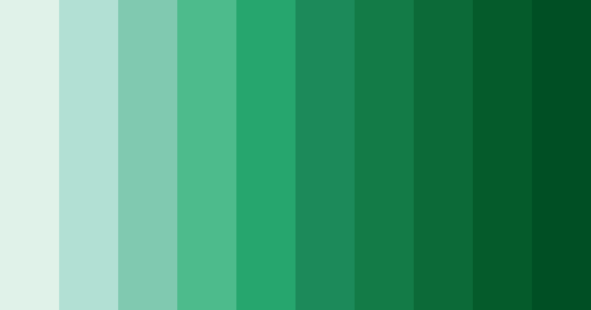 Download emerald dawn color palette PNG image (landscape)