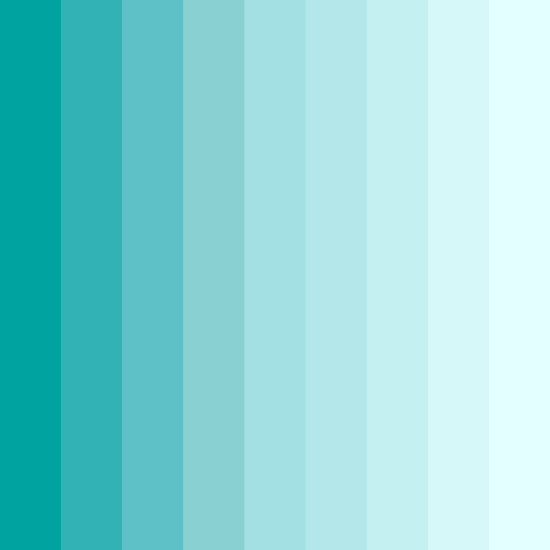 Download teal breeze color palette PNG image (square)