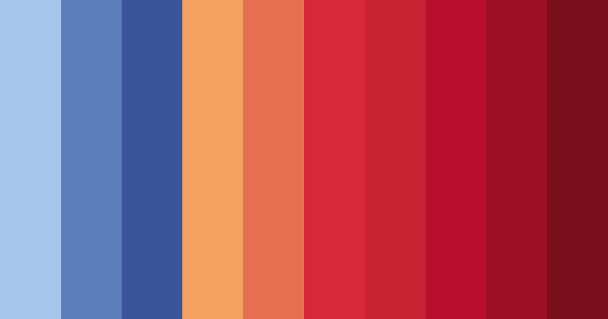 Download blue and red fusion color palette PNG image (landscape)