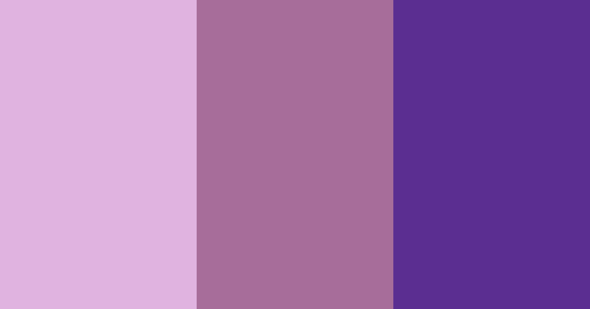 Download shades of purple color palette PNG image (landscape)