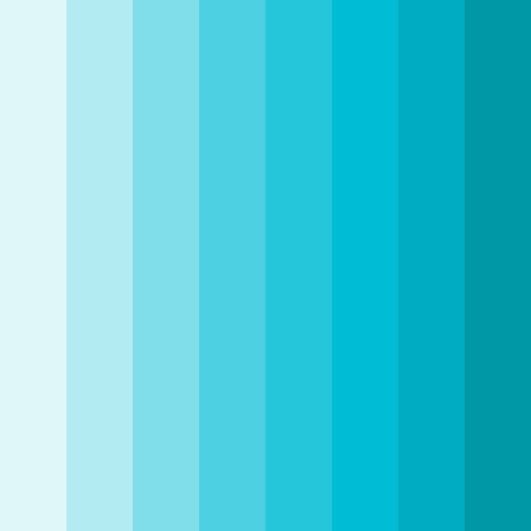 Download aqua harmony color palette PNG image (square)