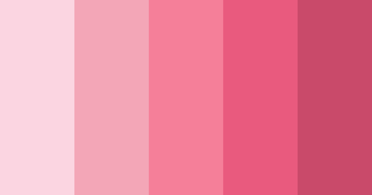 Download blushing blossoms color palette PNG image (landscape)