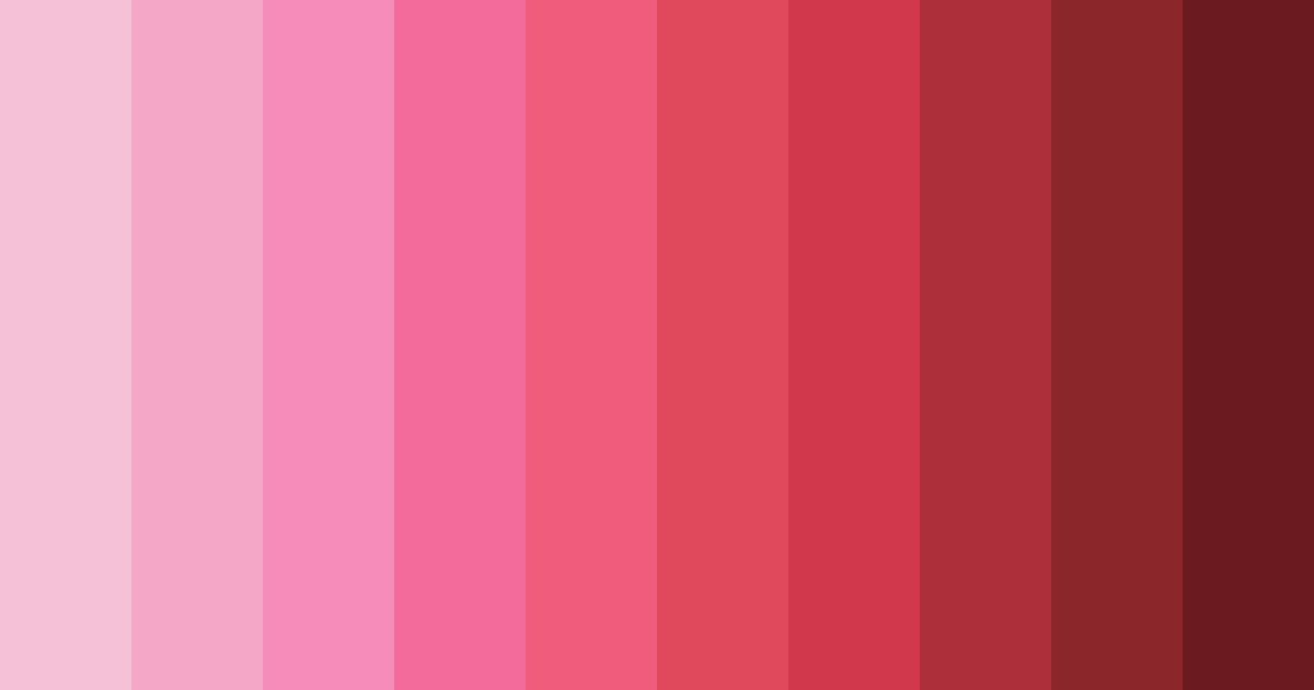 Download pink greenery color palette PNG image (landscape)