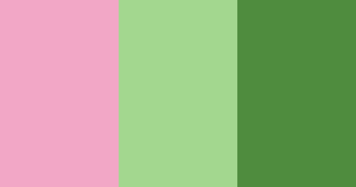 Download shades of green pink color palette PNG image (landscape)