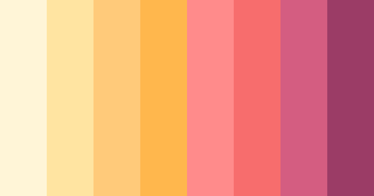 Download pink lemonade color palette PNG image (landscape)