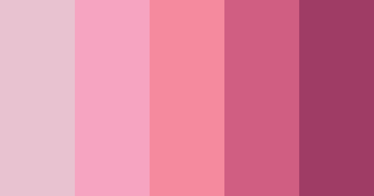 Download pink shades color palette PNG image (landscape)