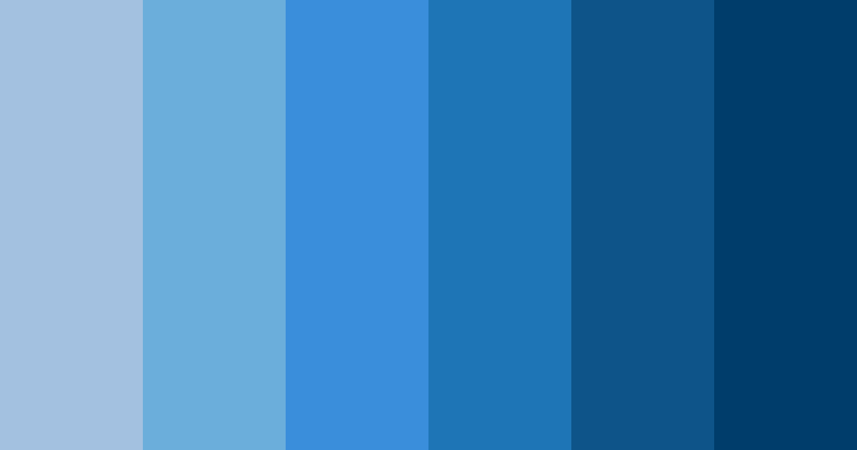 Download bright blue color palette PNG image (landscape)