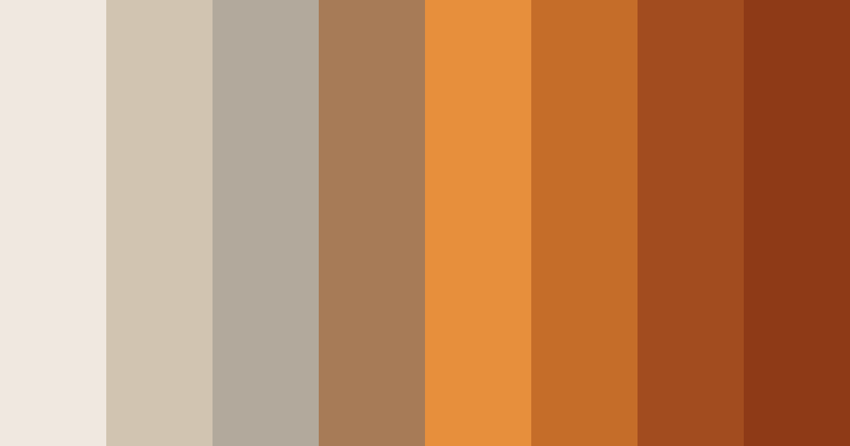 Download warm gray orange color palette PNG image (landscape)