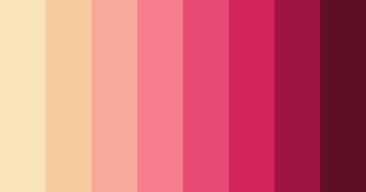 Download blushing rosewood color palette PNG image (landscape)