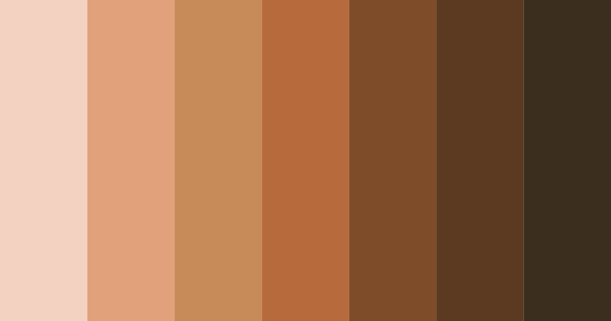 Download cognac brown color palette PNG image (landscape)