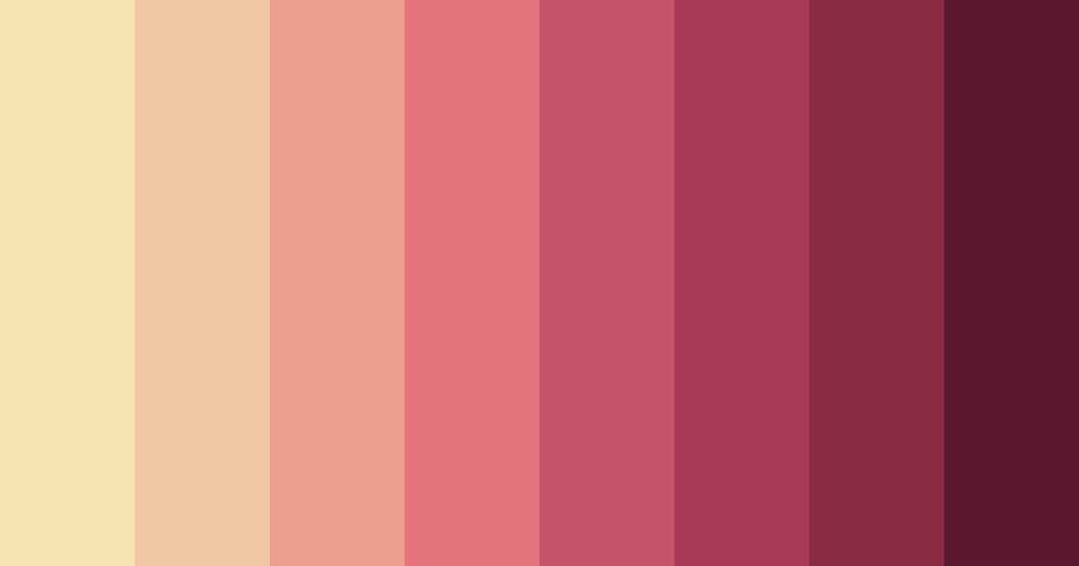 Download shades of red color palette PNG image (landscape)