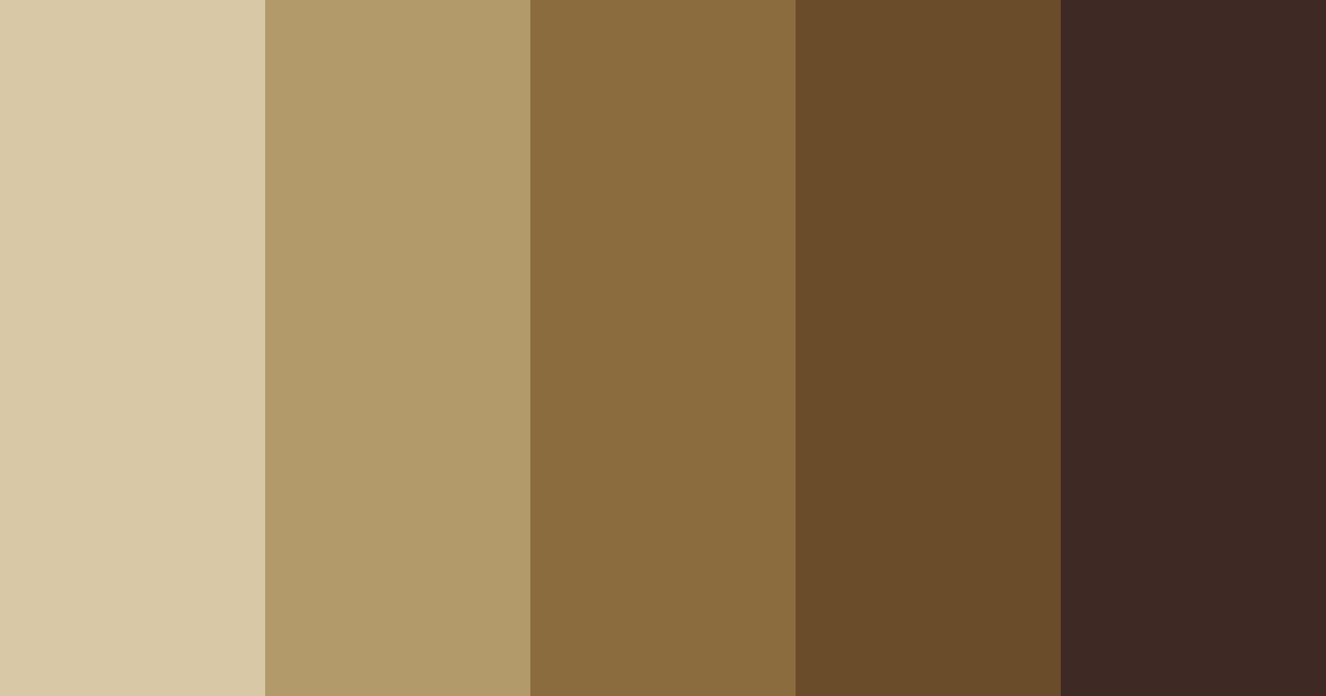 Download earthy brown color palette PNG image (landscape)