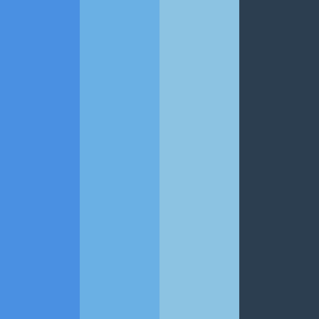 Download midnight azure color palette PNG image (square)