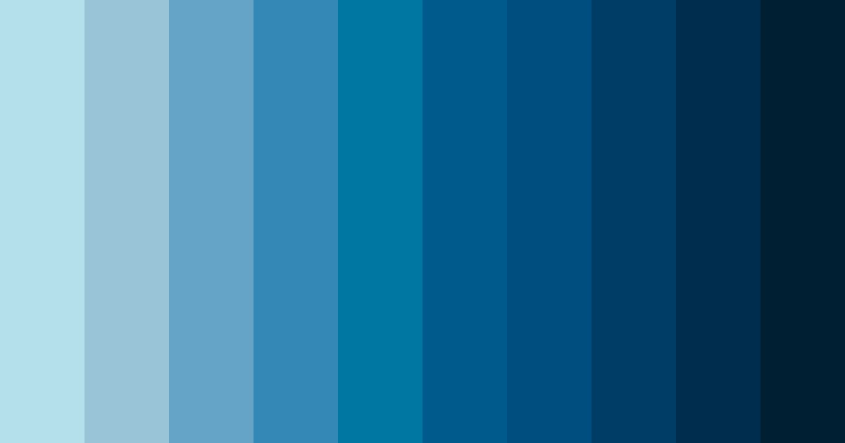 Download deep ocean serenity color palette PNG image (landscape)