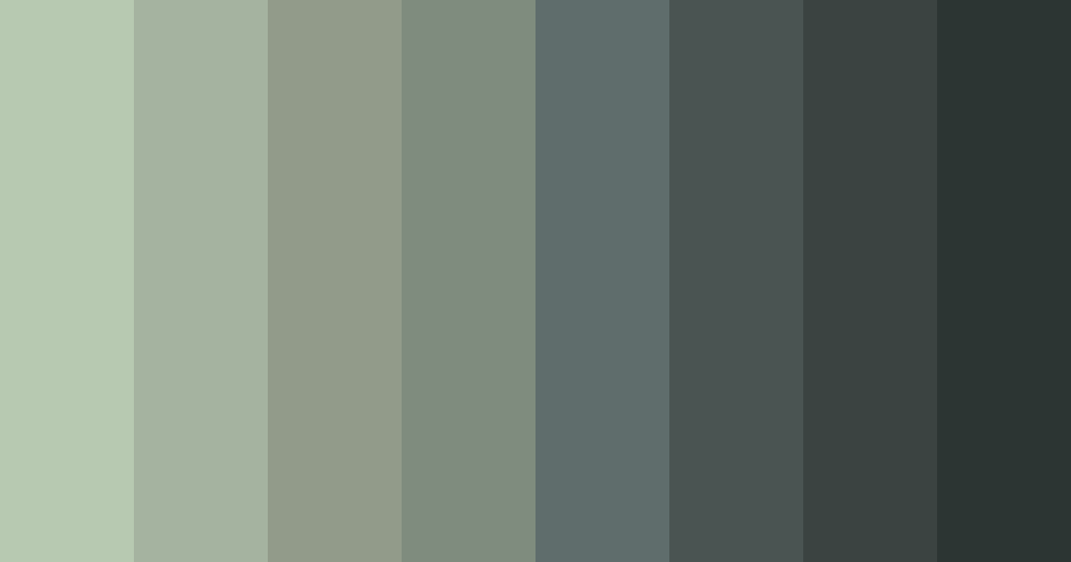 Download gray green color palette PNG image (landscape)