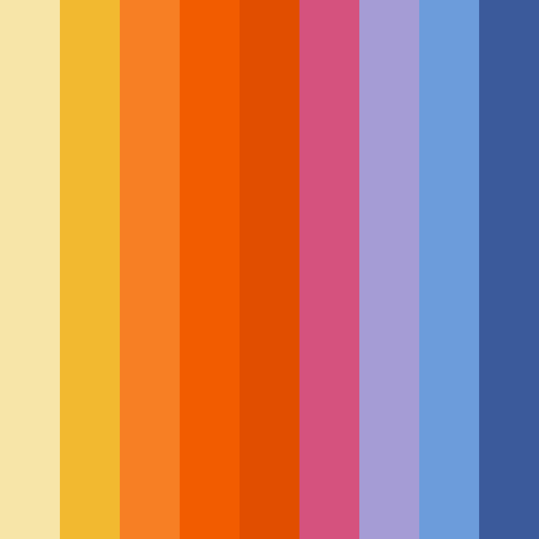 Download kaleidoscope playground color palette PNG image (square)