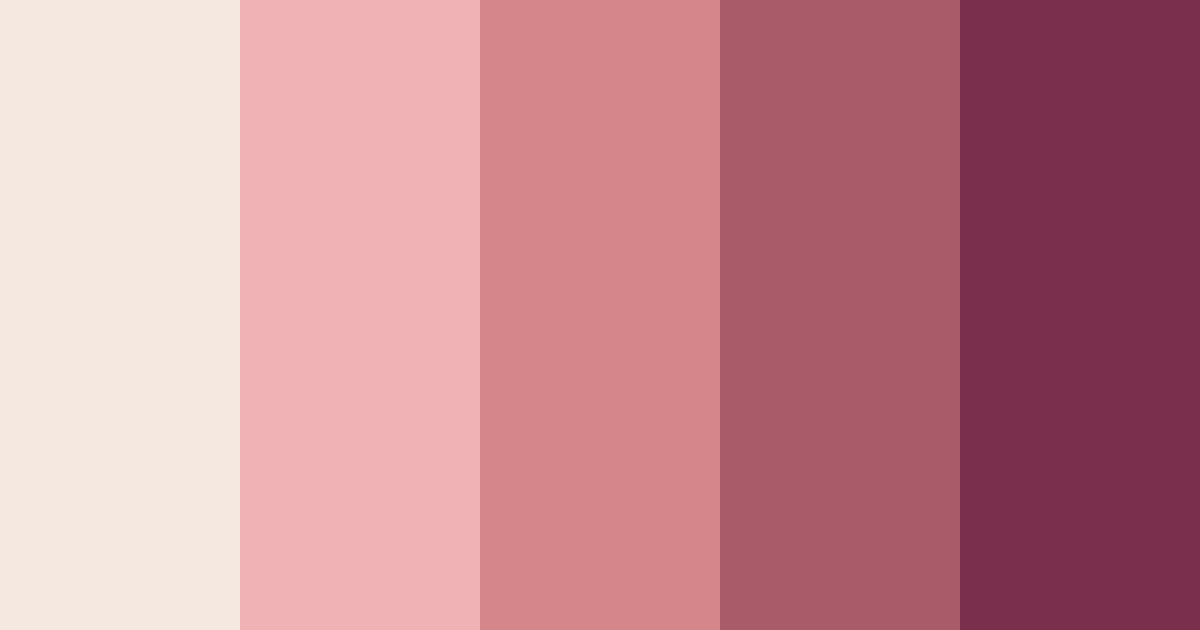 Download rose sunset color palette PNG image (landscape)