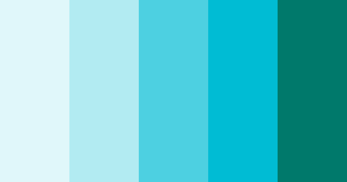 Download teal starblitz color palette PNG image (landscape)