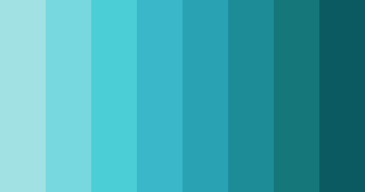Download tropical aquamarine bliss color palette PNG image (landscape)