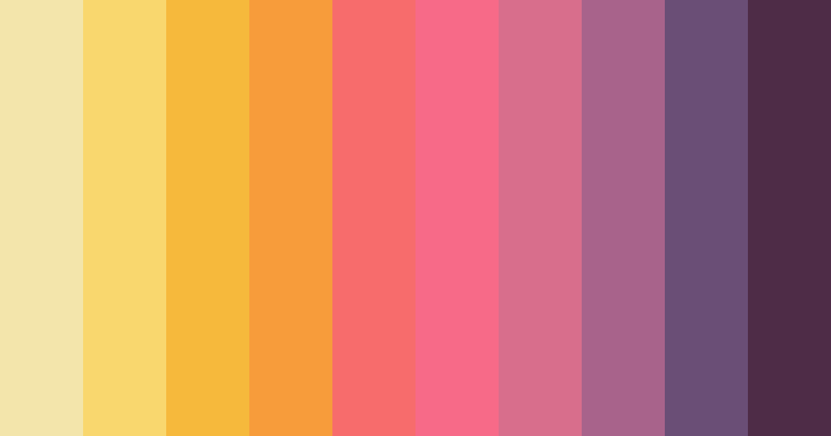 Download warm pink color palette PNG image (landscape)