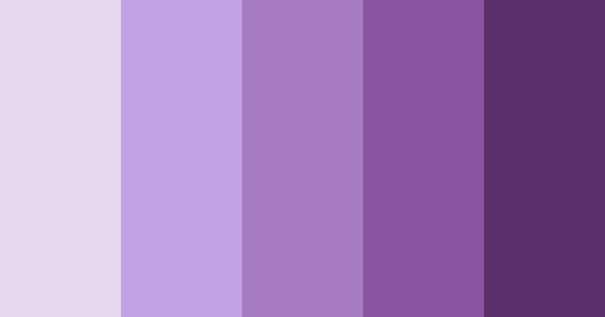 Download purple dream color palette PNG image (landscape)